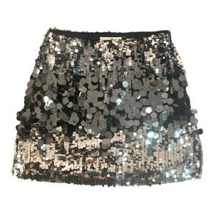 Glamorous Sequin Mini Skirt - Silver